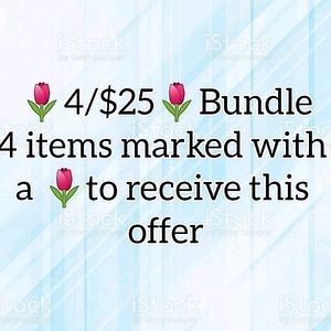 Add 4 🌷to bundle and offer $25